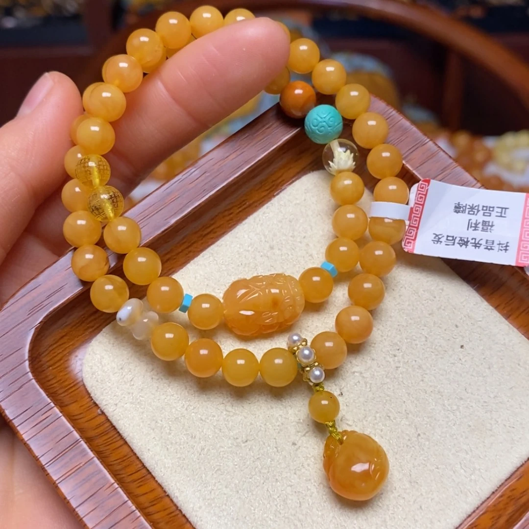 【闪购商品】蜜蜡手链未镶嵌手串