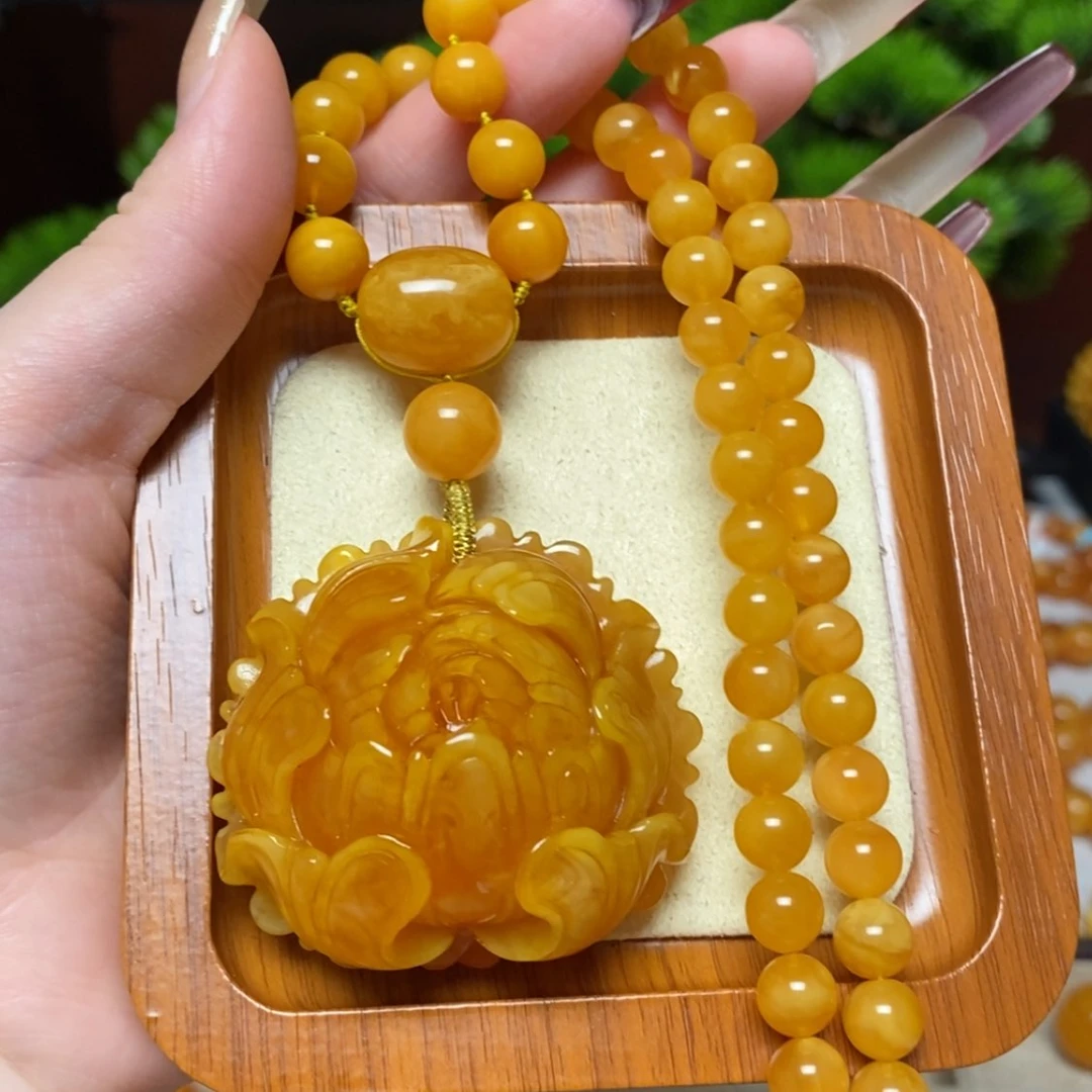 【闪购商品】蜜蜡颈饰未镶嵌项链