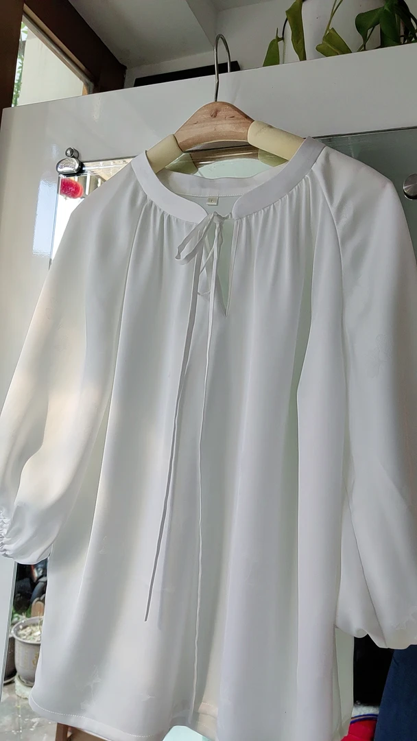 合肥实体上新复古银杏叶醋酸宽松版中式日常衬衫