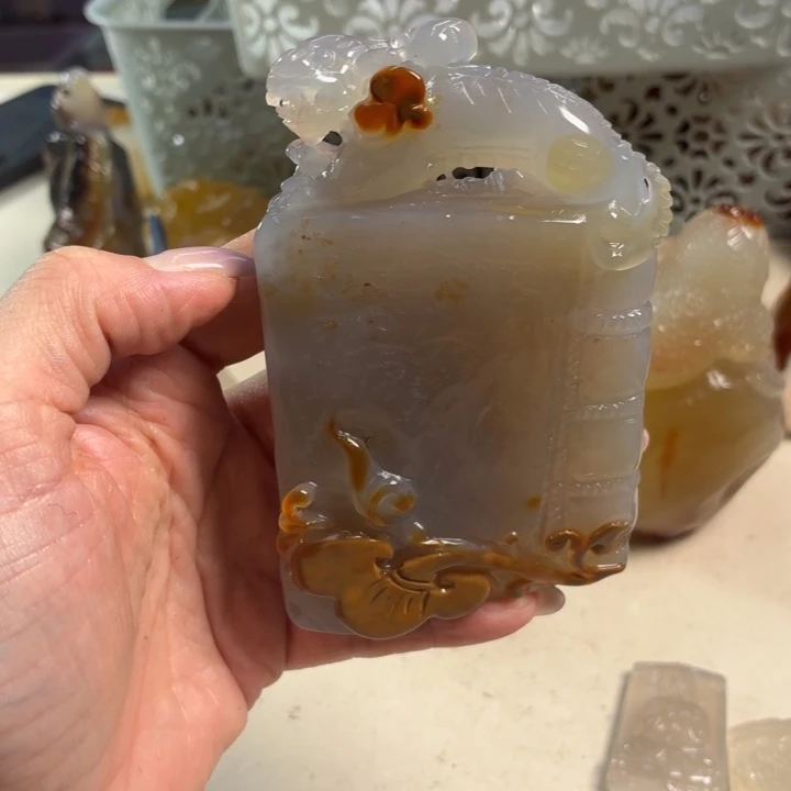 玛瑙/玉髓未镶嵌吊坠(不含链)