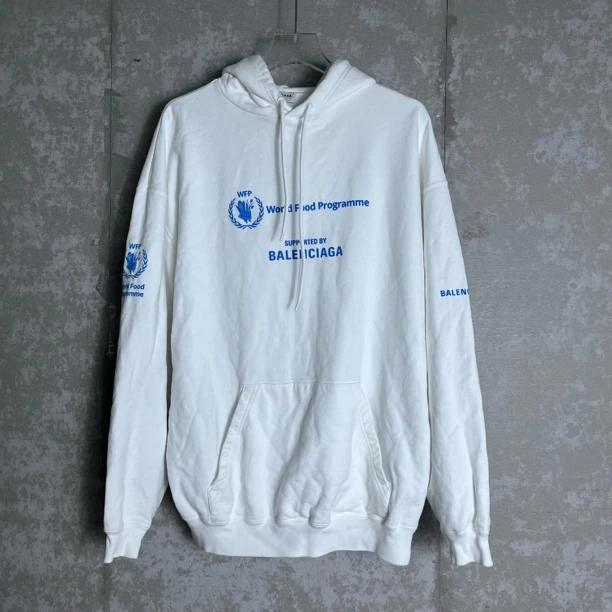未使用 Balenciaga/巴黎世家 M*1/世界粮油慈善帽衫/17261