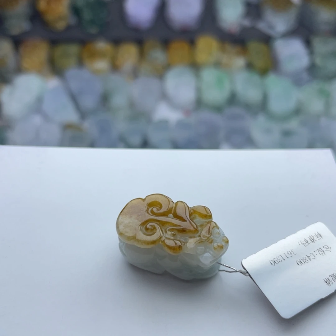 翡翠颈饰未镶嵌貔貅