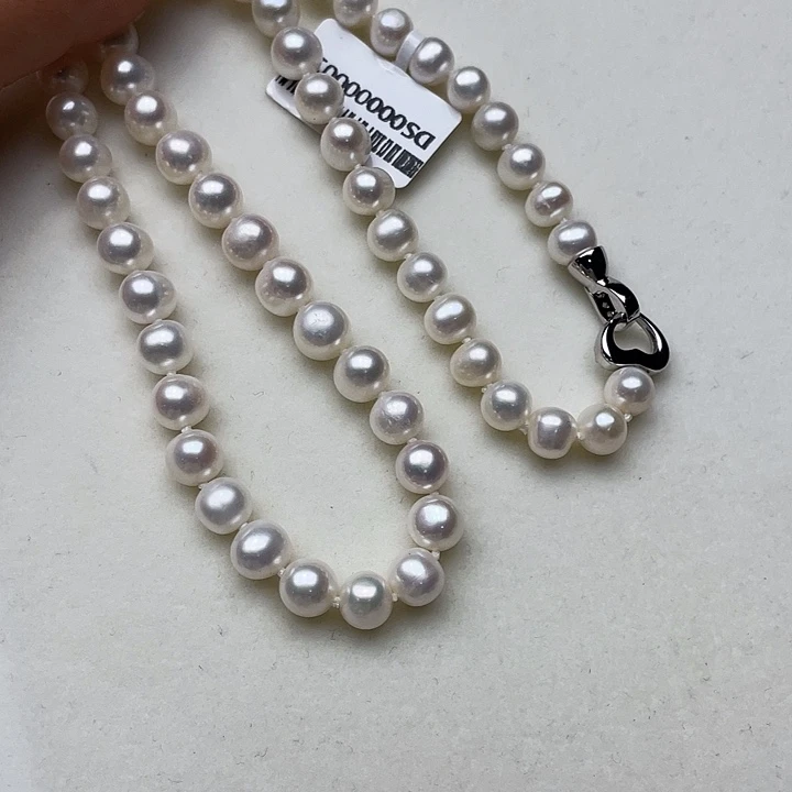 淡水珍珠未镶嵌颈饰卡7➕极光冷白