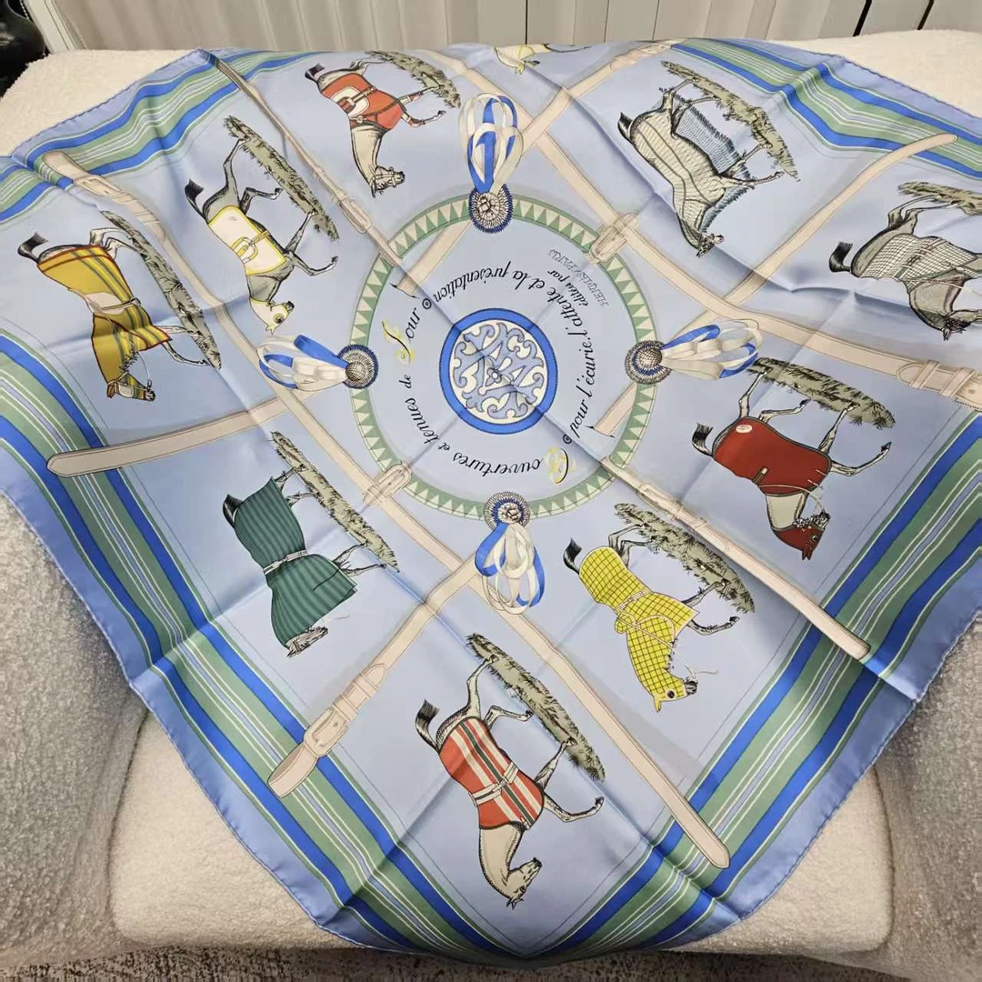 99新 Hermes/爱马仕 海囤J/爱马仕/丝巾/fm184856