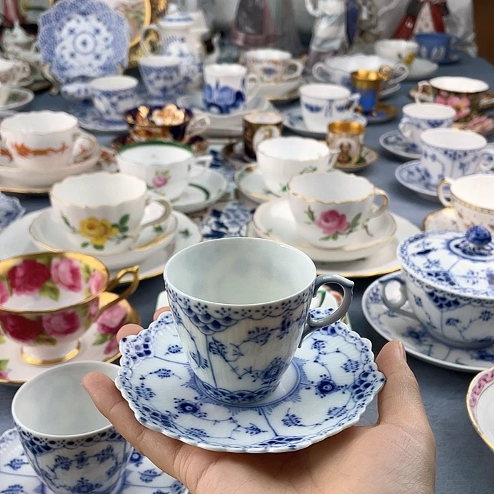 中古欧瓷瓷器小房子