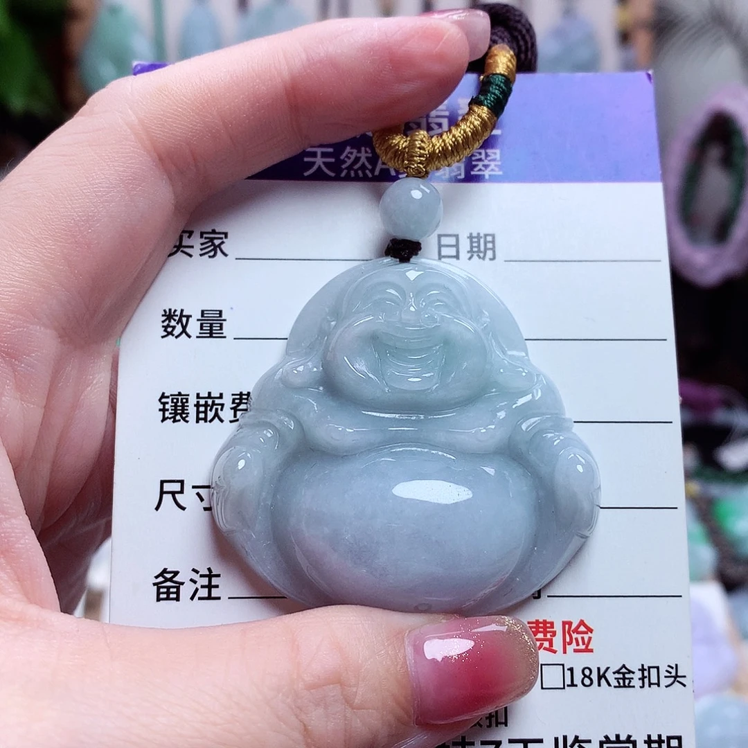 颈饰未镶嵌翡翠佛公01