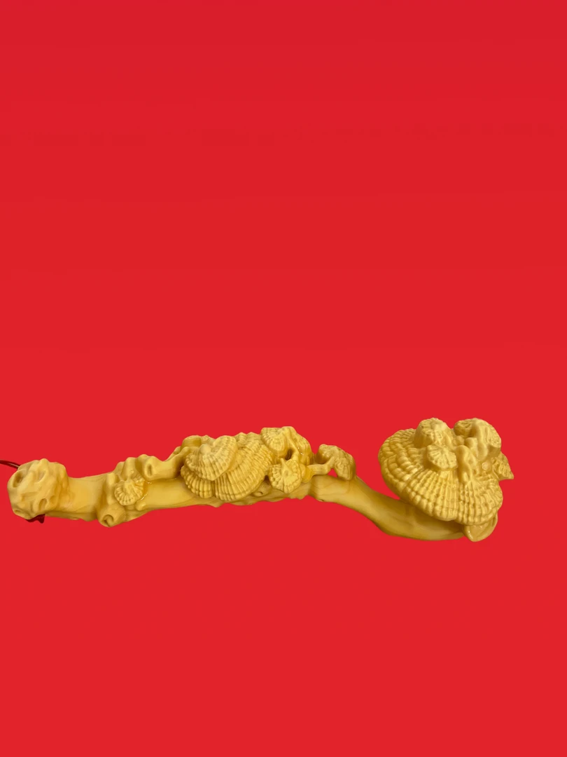 黄杨木灵芝如意事事如意吉祥如意16公分