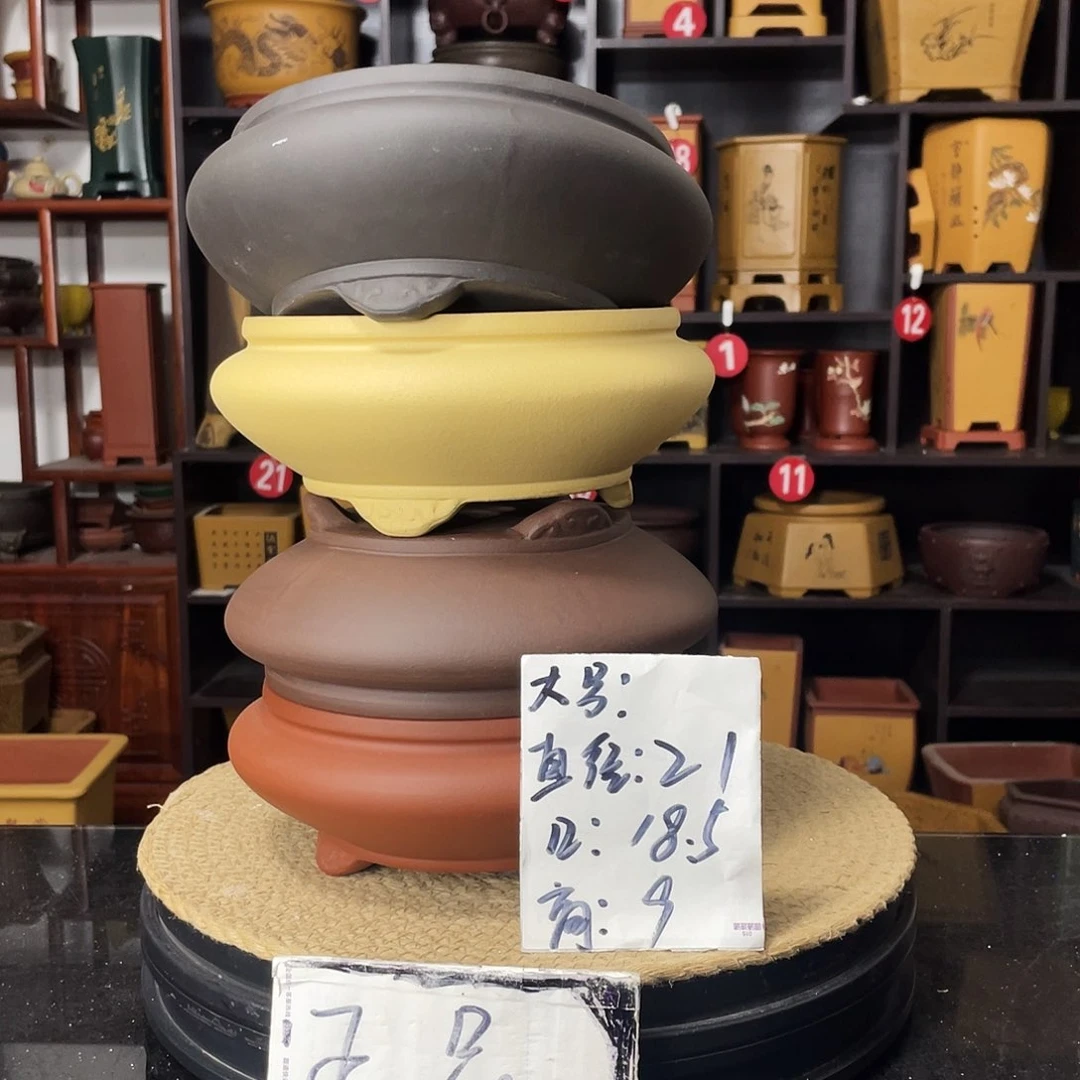 紫砂D-婉秋紫砂花盆