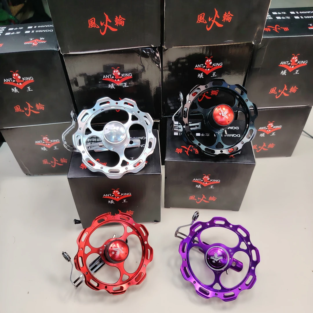 蚁王AQM99谷麦风火轮有声版渔轮钓鱼新款全金属