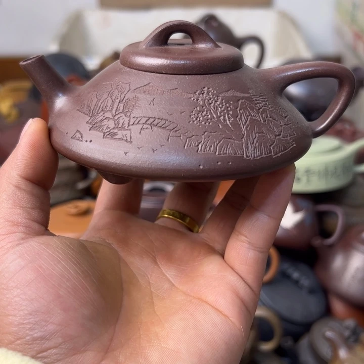 紫砂茶壶紫砂壶花泥