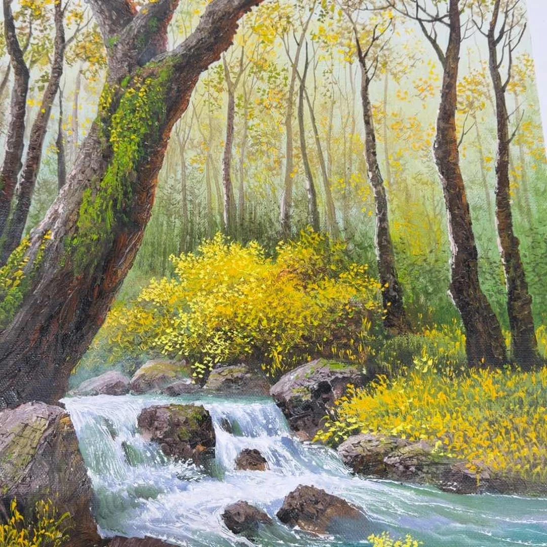 油画在哪点哦我去接