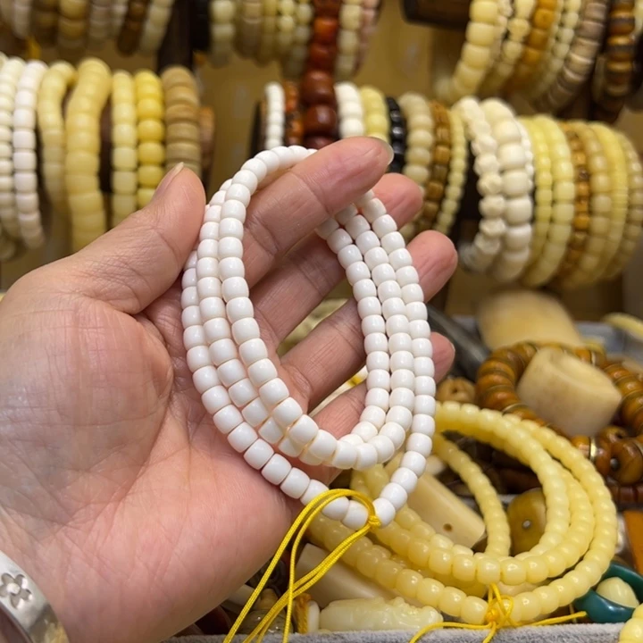 呆***鱼手串/手链驼骨直径6直切微倒角