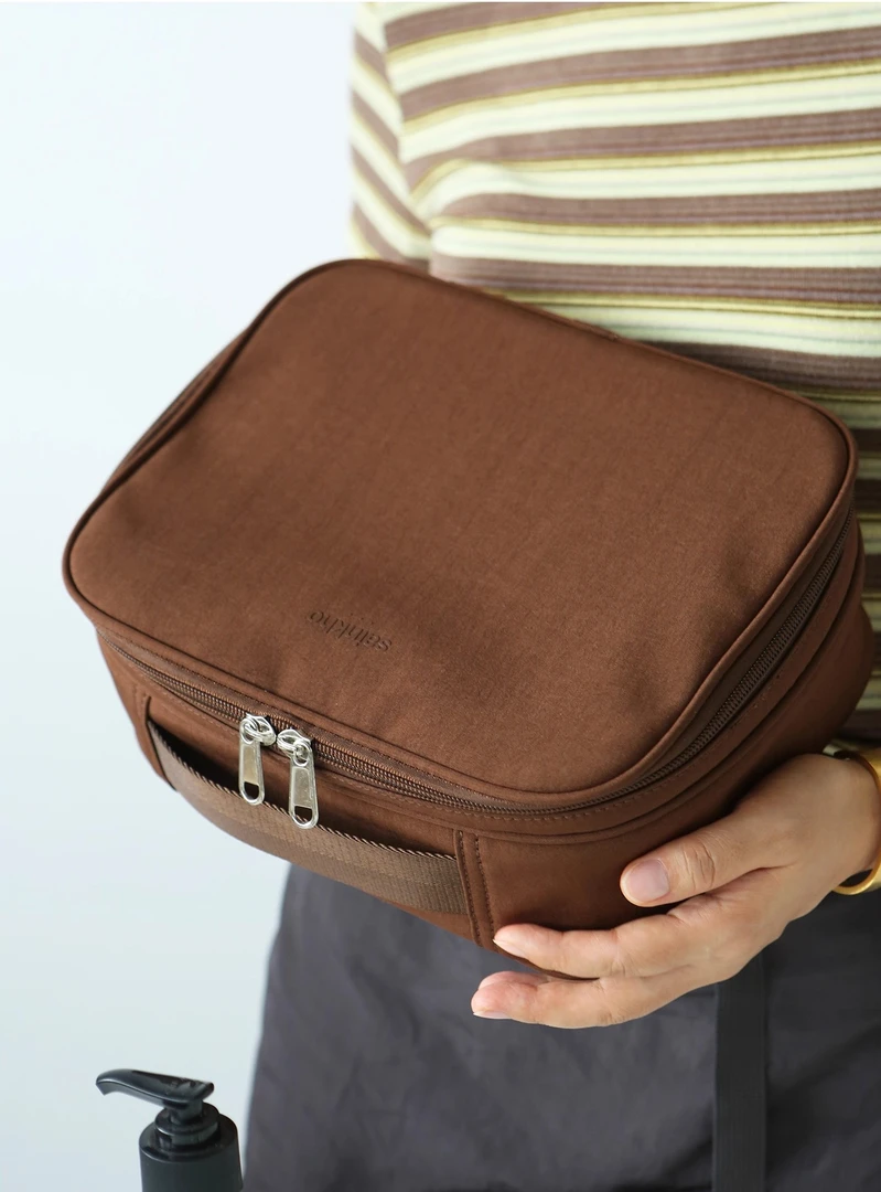 sainkho山叩大容量尼龙洗漱包防泼水旅行化妆包多隔层化妆品收纳