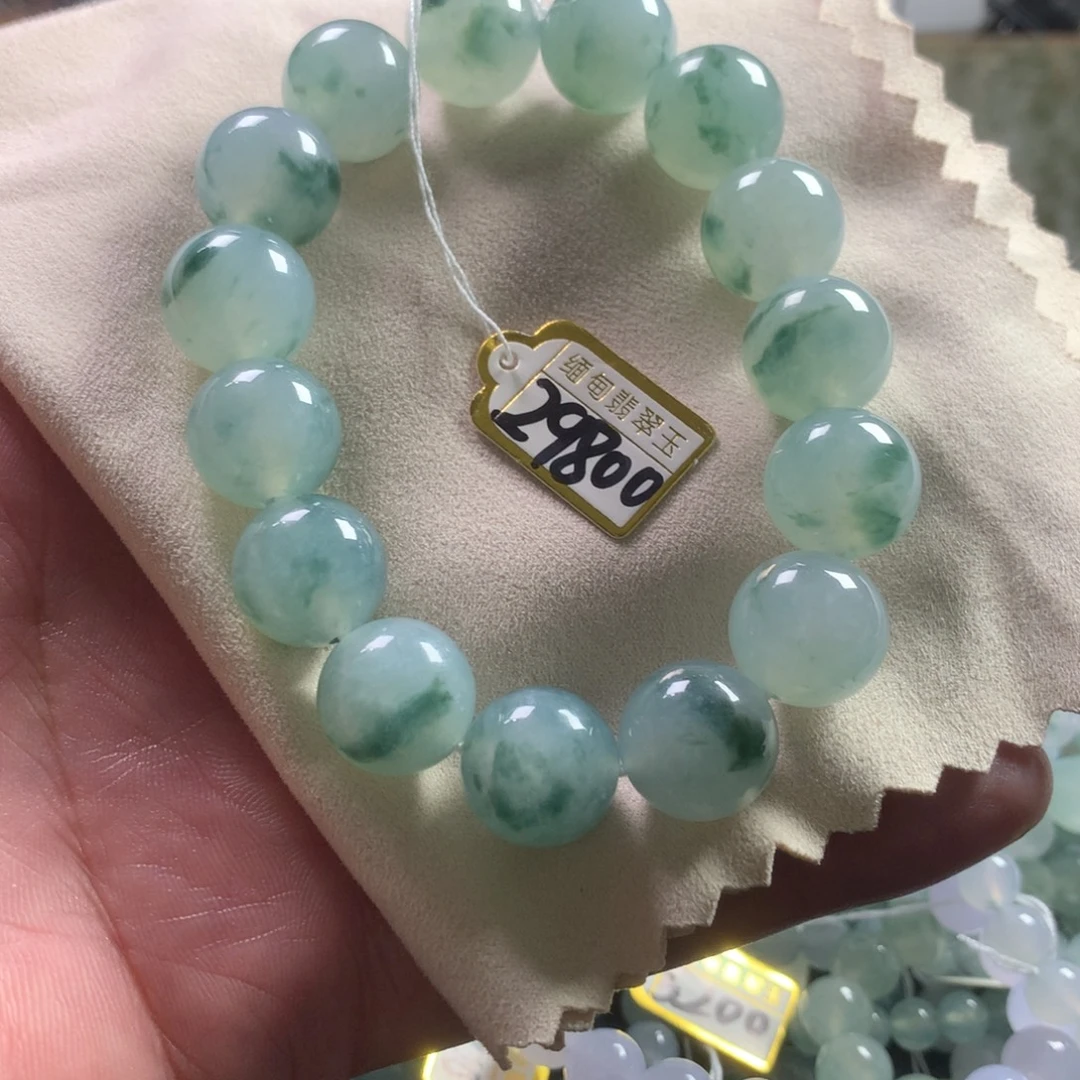 定制翡翠未镶嵌卡14.6 16颗