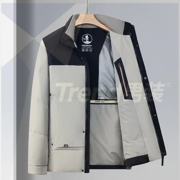 男士立领羽绒服冬季新款男装时尚休闲百搭反季节衣服外套保暖短款