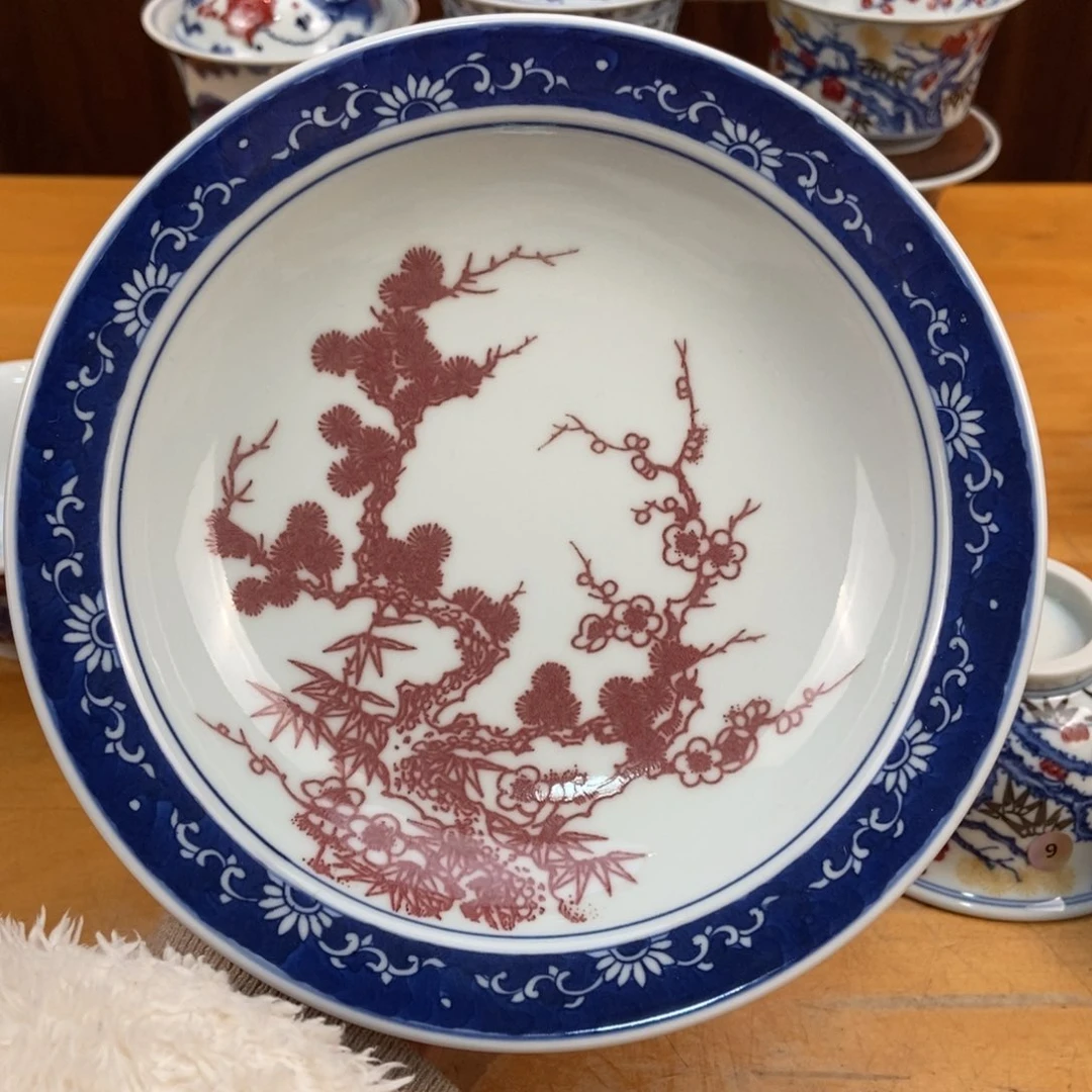 手绘现代茶具非古董