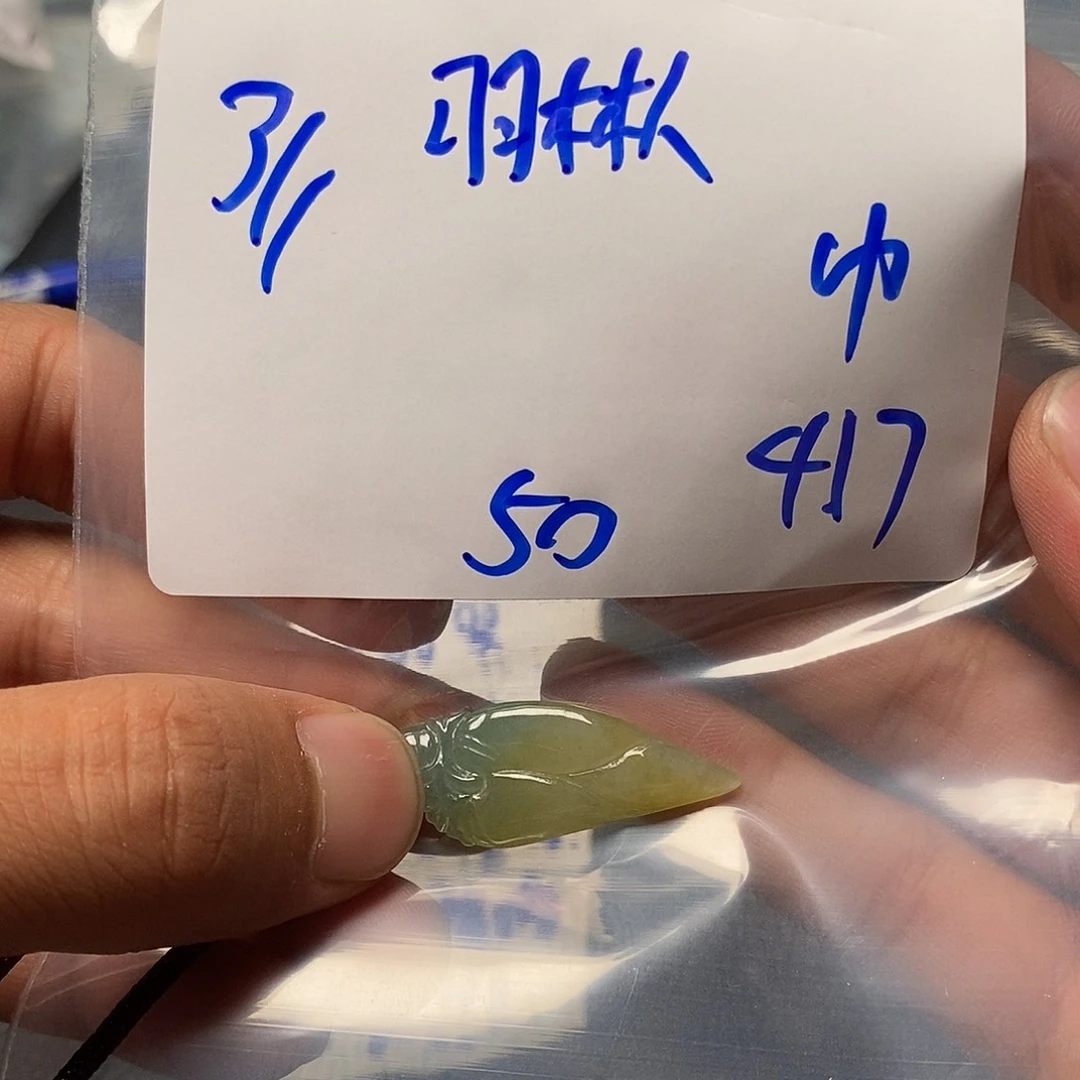 翡翠未镶嵌颈饰羽*人3万