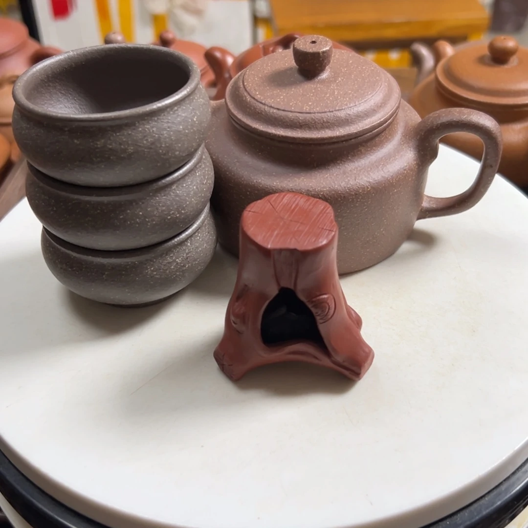 知***乐茶壶紫砂五彩段泥德中200