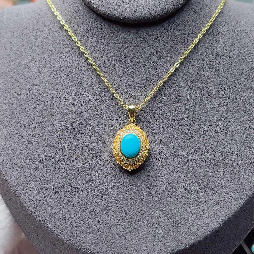 绿松石未镶嵌颈饰