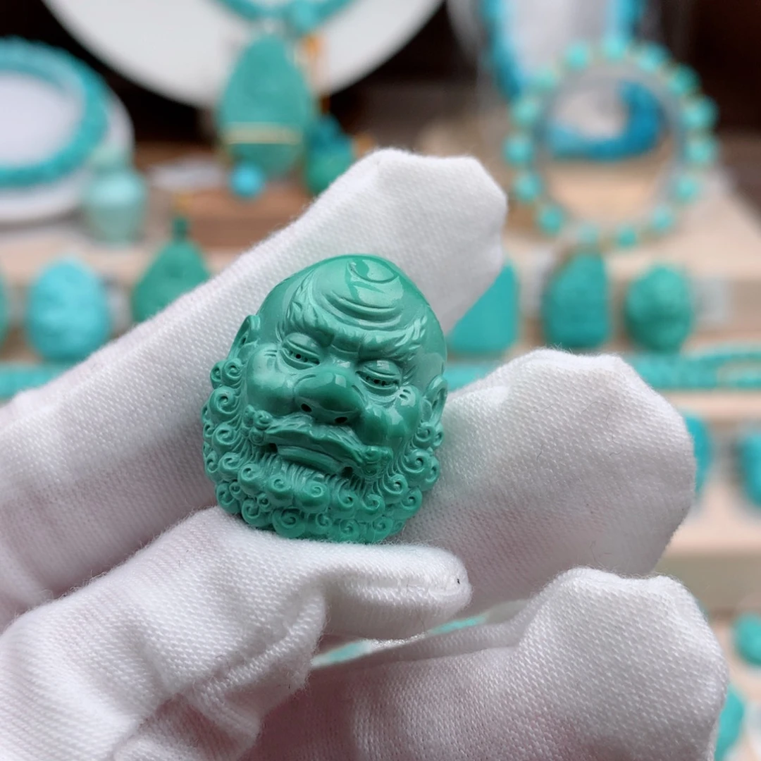 绿松石珠宝奇石未镶嵌20mm