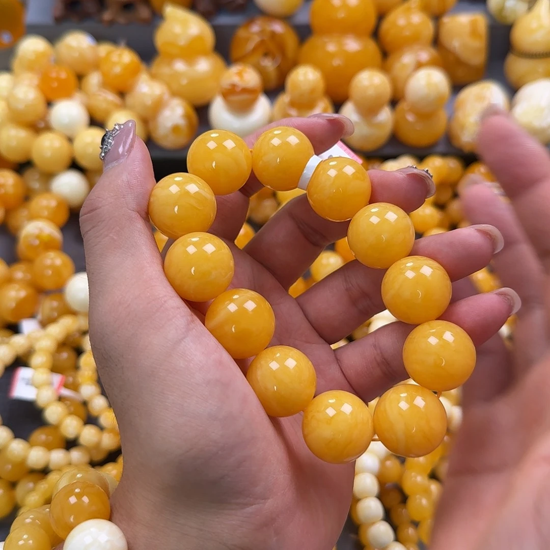 蜜蜡未镶嵌珠宝奇石同料20mm