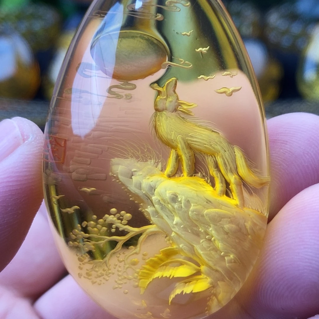 金珀未镶嵌吊坠(不含链)