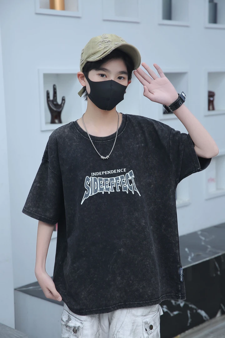 悠悠C【201-250】2025夏款青少年潮牌组合，2条裤子1件上衣，3件组合，