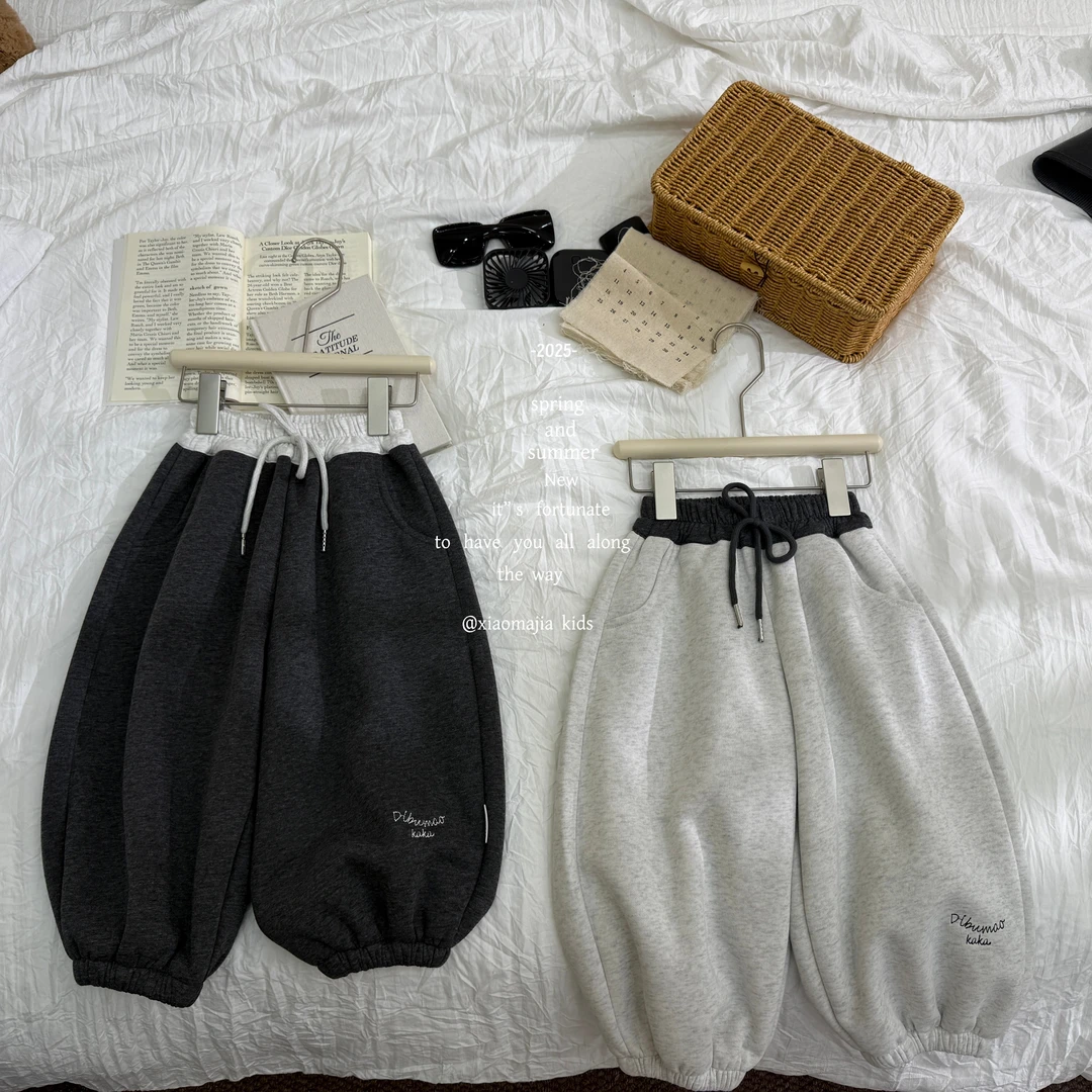 小马家2025冬款内里仿兔毛卫裤D-7020一条过冬加厚款男女童裤子