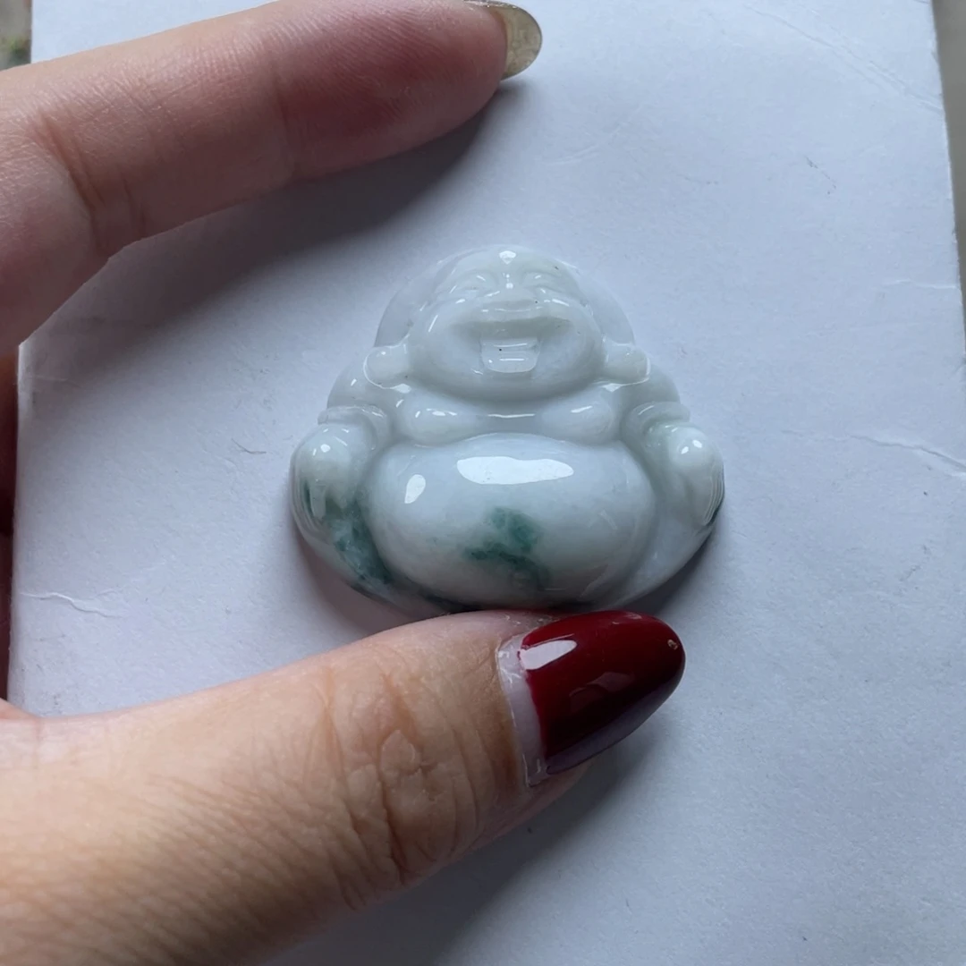 翡翠颈饰未镶嵌微瑕「介意勿拍」