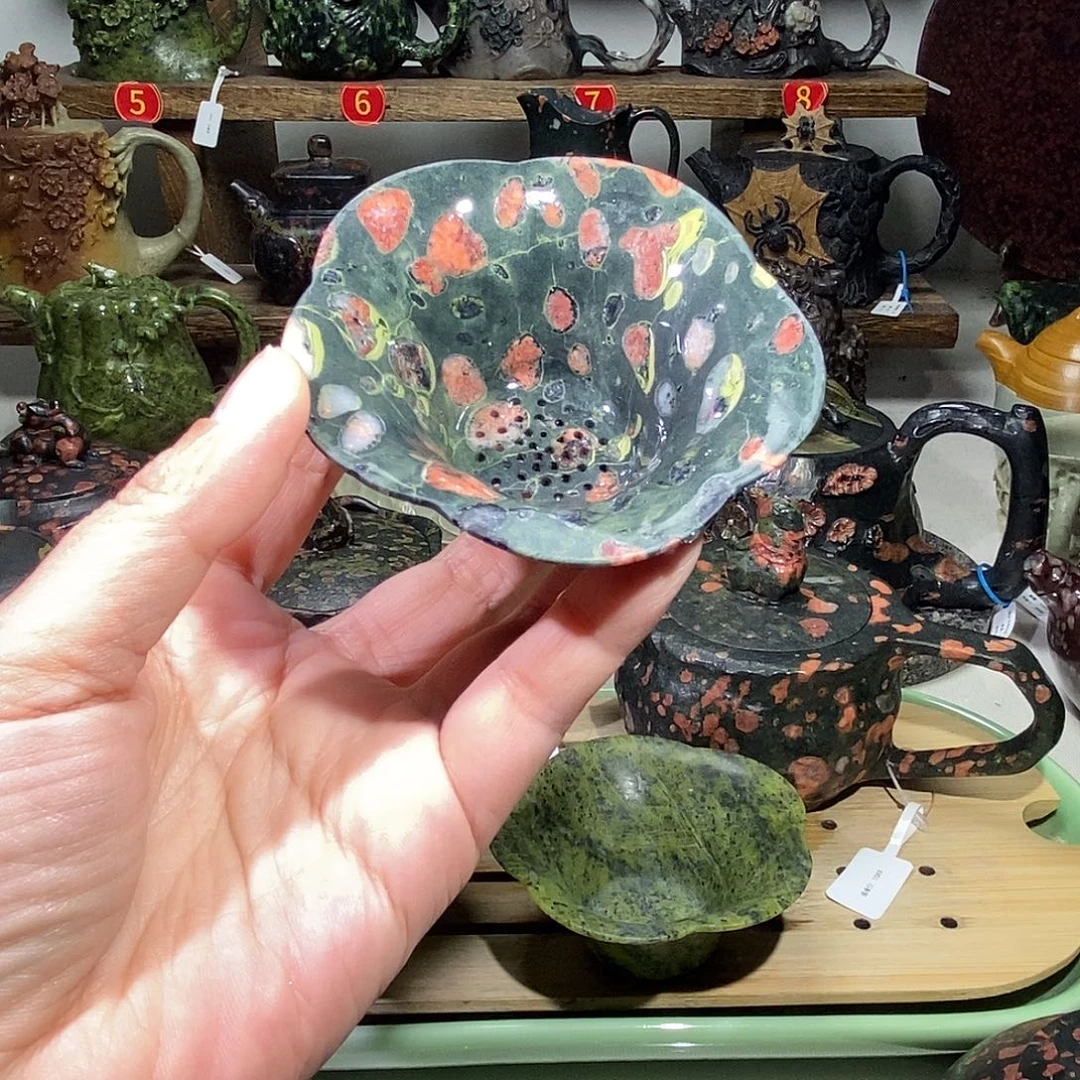 石材梅花玉安山玉精品