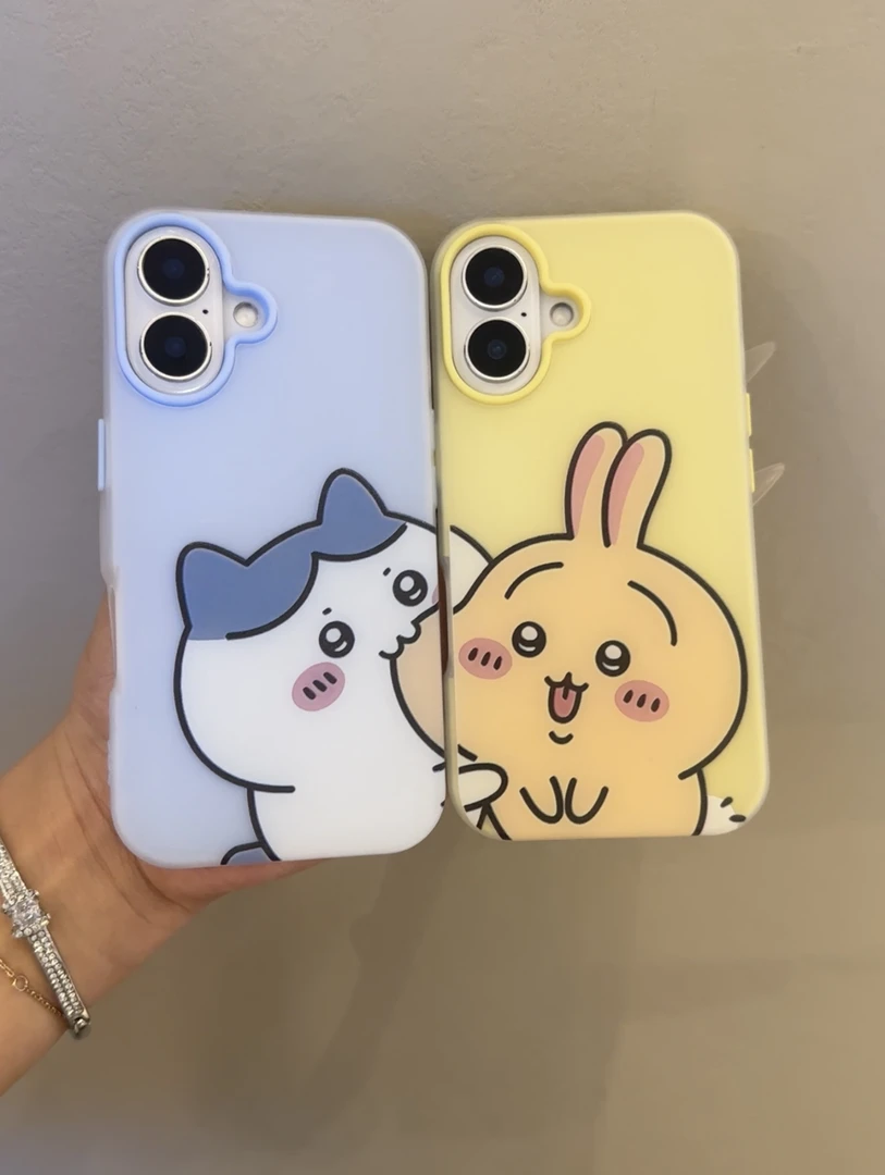 贴贴乌萨奇小八适用于苹果16手机壳iPhone15透明11大孔13软12