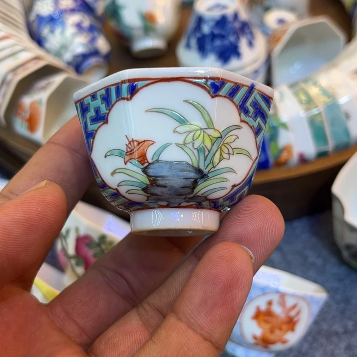 纯手绘精品盖碗杯