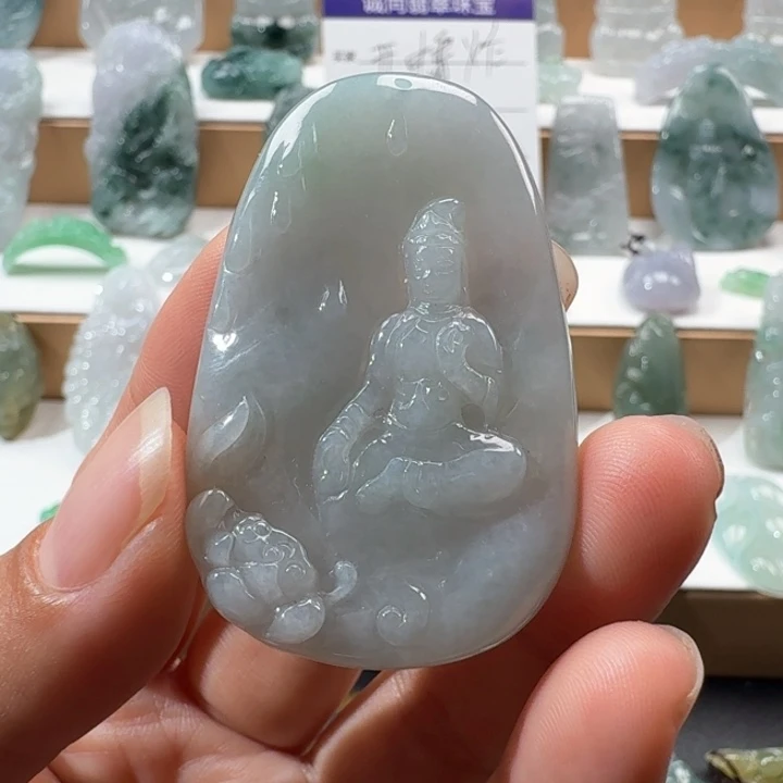 翡翠未镶嵌项链翡翠
