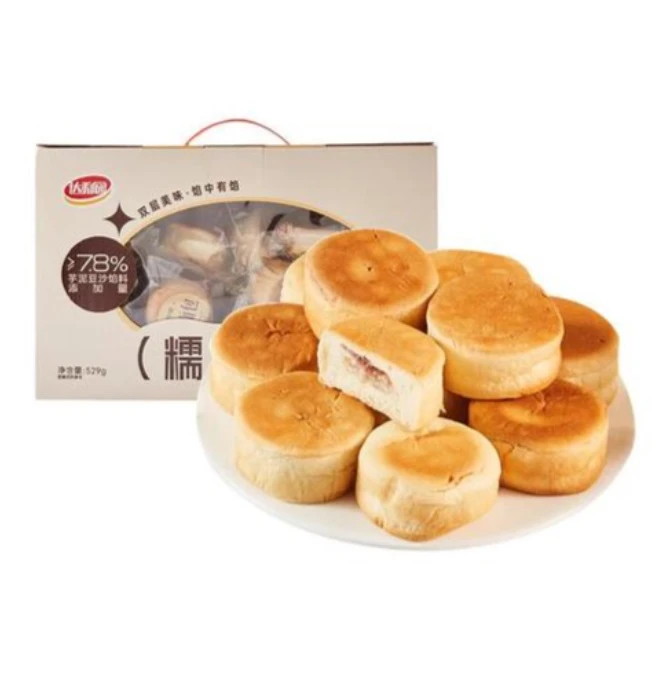 达利园糯面包529g达利园黑全麦面包640g早餐