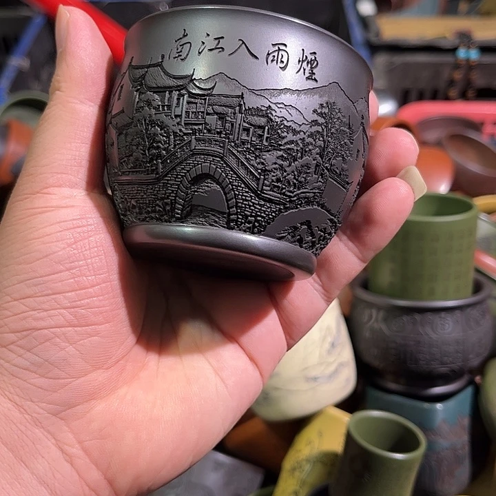 茶杯紫砂全手工紫砂主人杯