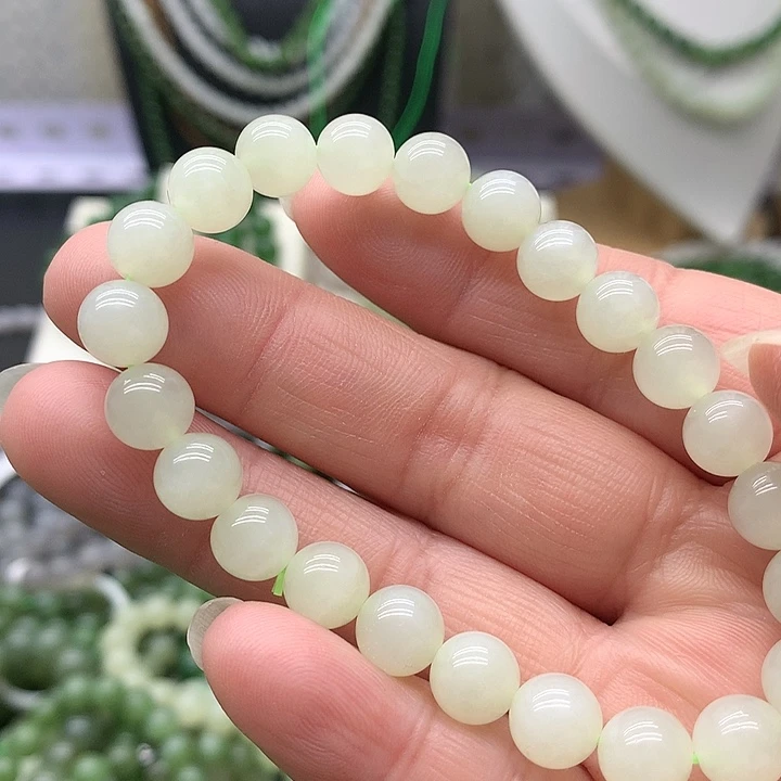 【闪购商品】和田玉手链未镶嵌可***_8