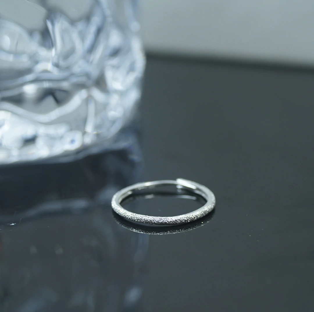 足银银制品 【铭记珠宝】足银戒指9-DM249H601