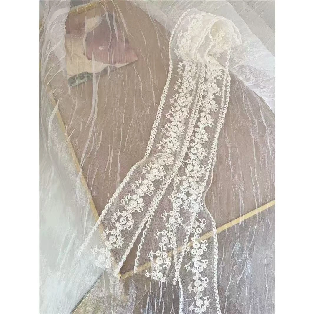 蕾丝花边复古发带春夏领巾高级感绑包飘带#YWYR889