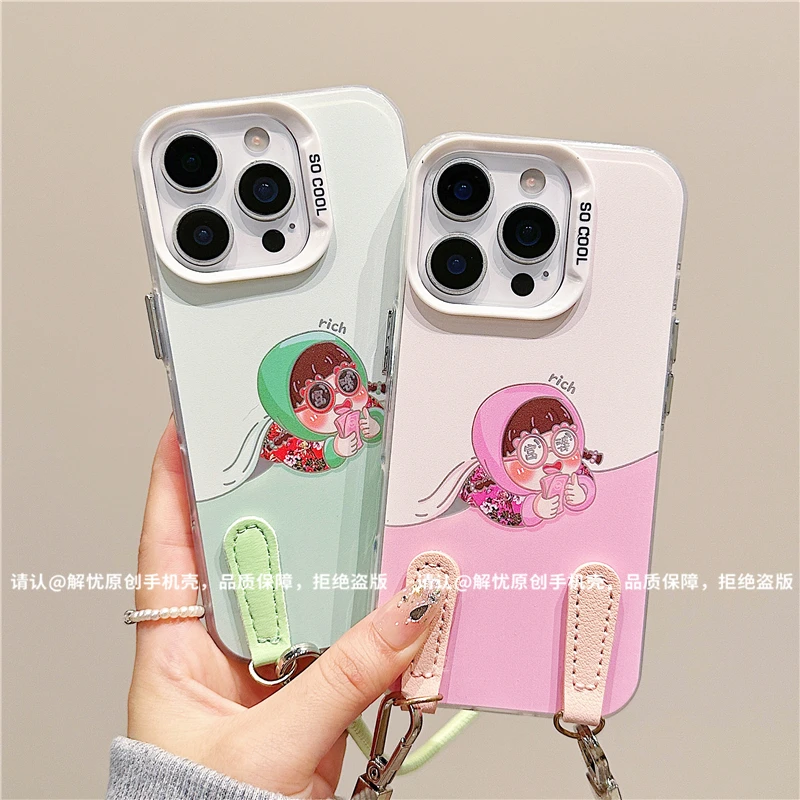 磨砂彩银适用苹果17/iPhone/华为荣耀/OPPO/VIVO/小米手机壳保护