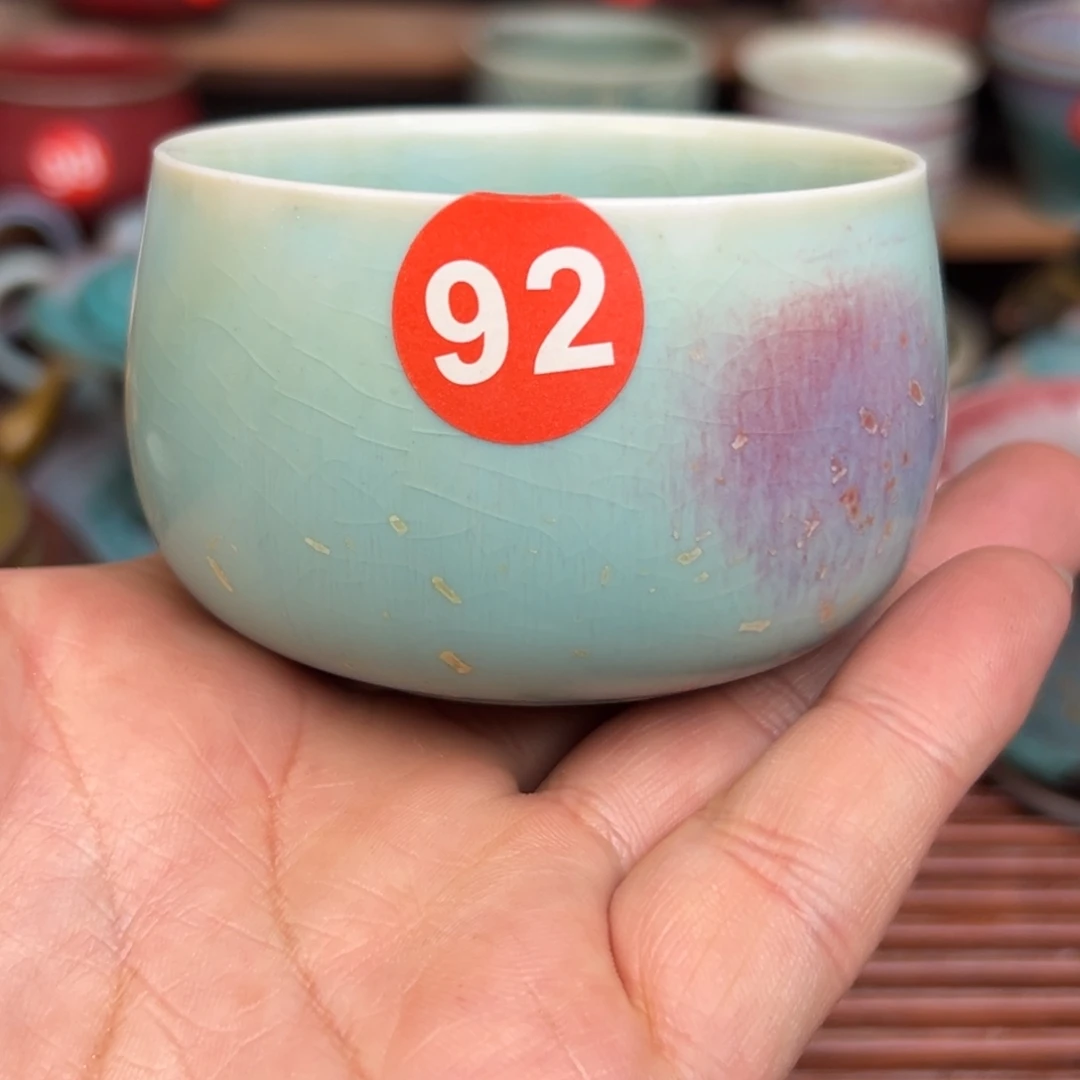手工制作钧窑茶器