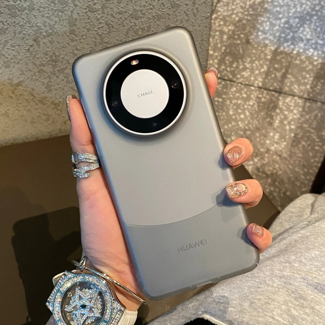 适用于华为Mate60Pro冰雾肤感手机壳Mate60Pro+磨砂裸机手感简约