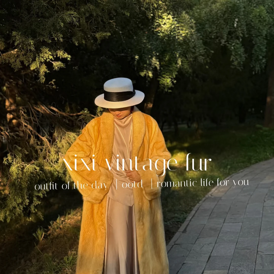 新皮新做水貂中古貂雕花大摆