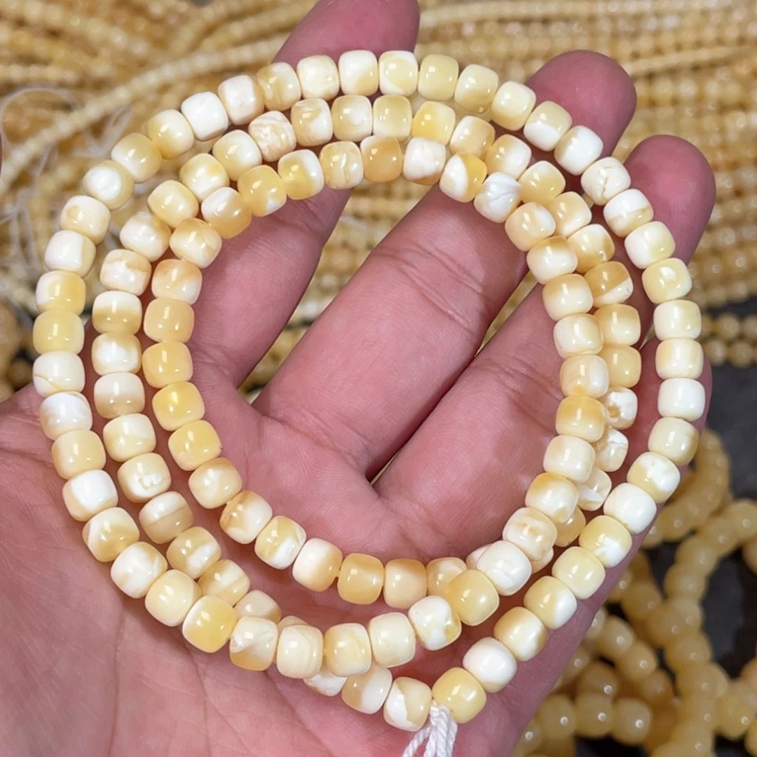 蜜蜡裸石未镶嵌蜜蜡佛珠6.5mm