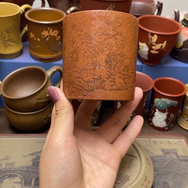 紫砂茶杯紫砂主人杯