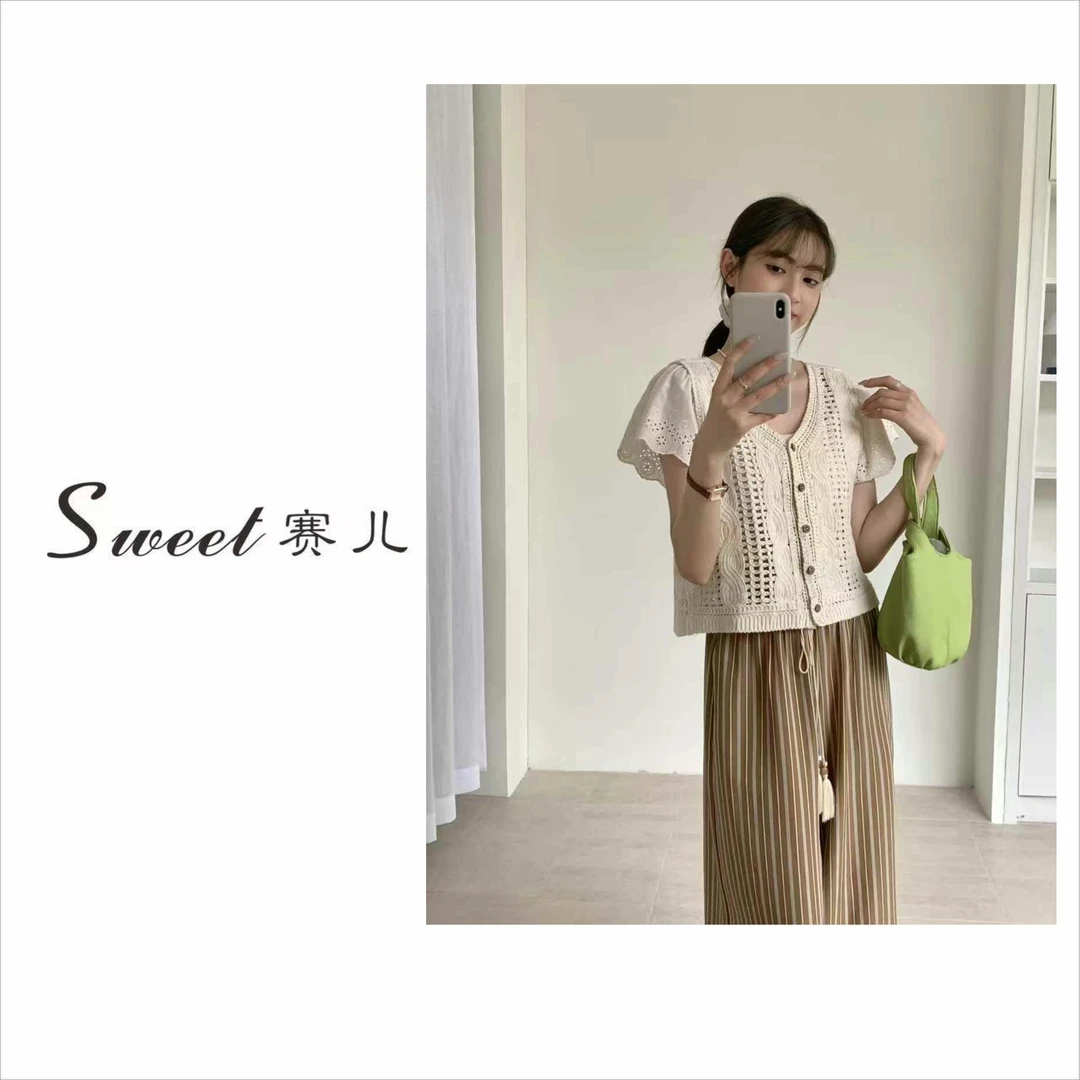【赛儿专属】｛2529｝百搭简约重工刺绣上衣