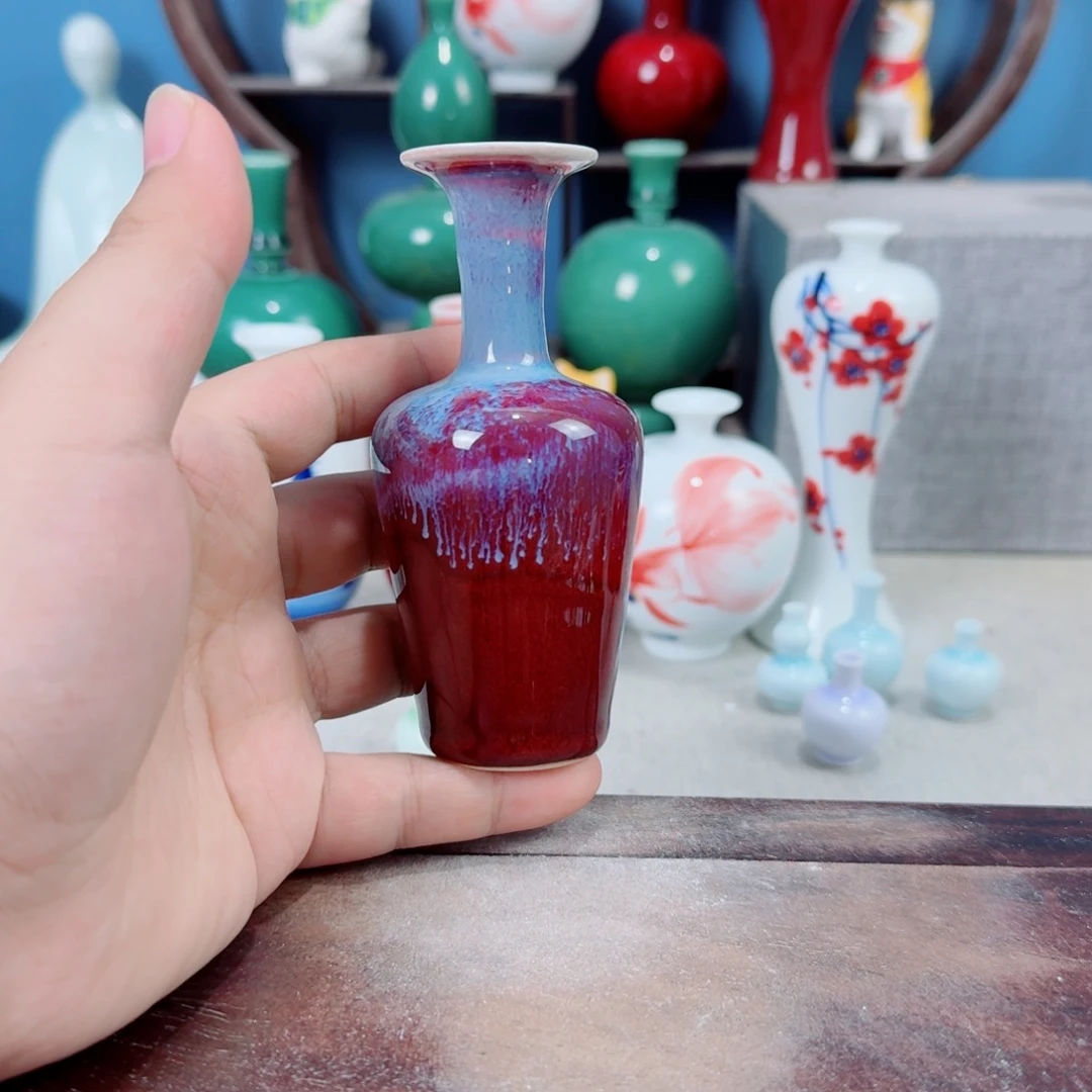 陶瓷手工小花器摆件