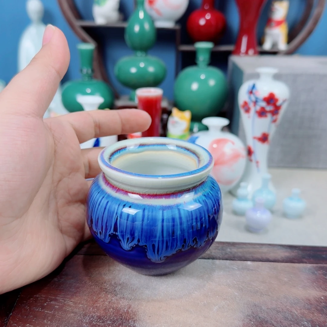 陶瓷手工小花器摆件