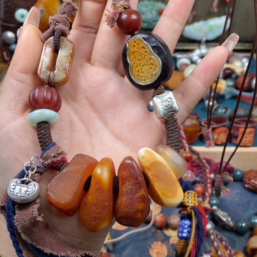 【闪购商品】蜜蜡颈饰未镶嵌项链