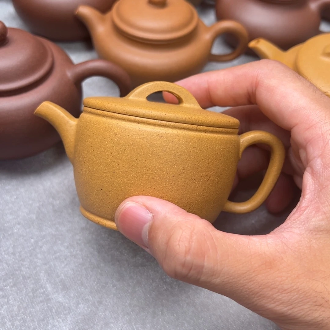 茶壶紫砂黄金段汉瓦130cc