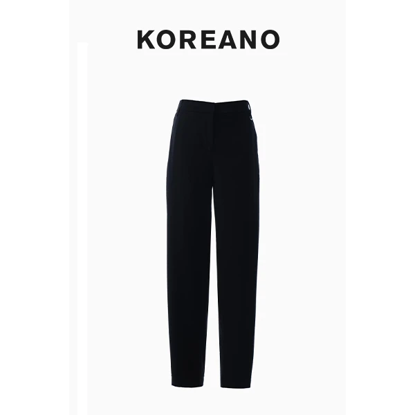 【KOREANO】夏季藏蓝色宽松廓型香蕉裤  KW44876(JUN)